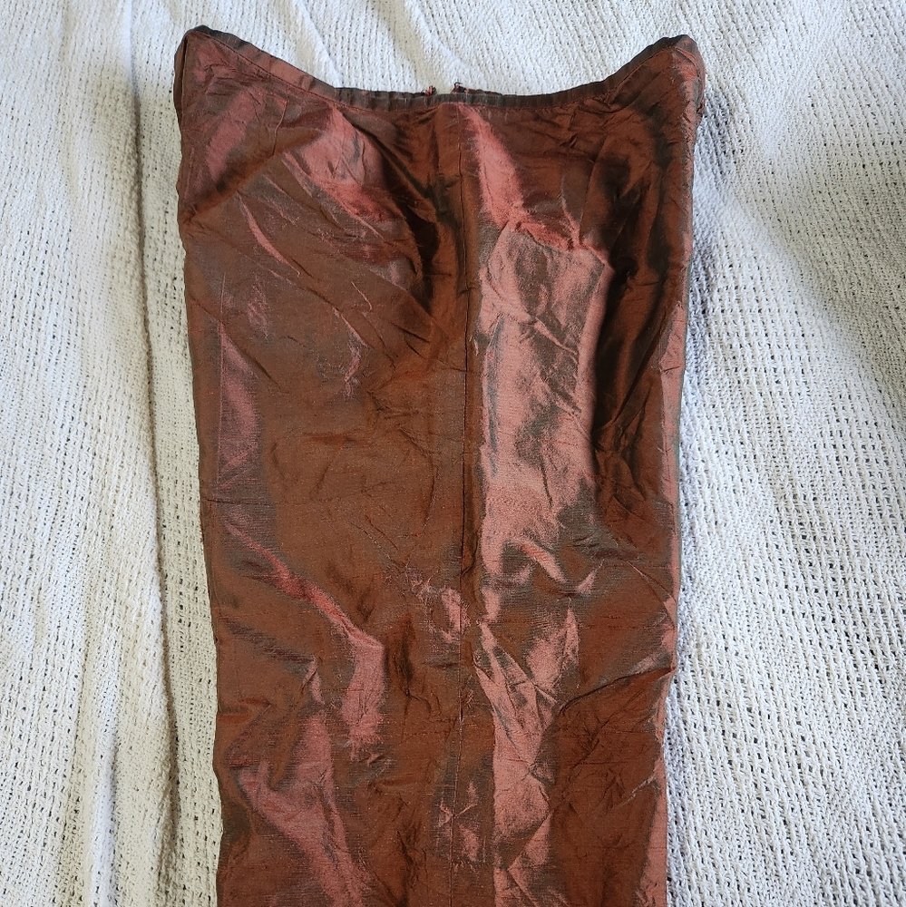 Raw Silk Dress Pants
